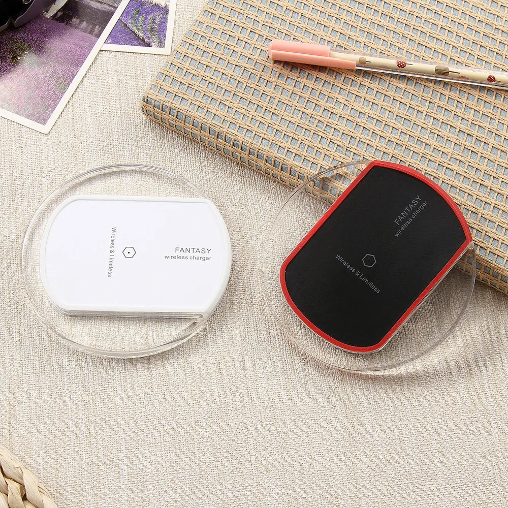 Новое портативное зарядное устройство ультра тонкое Беспроводное Qi для Samsung Galaxy