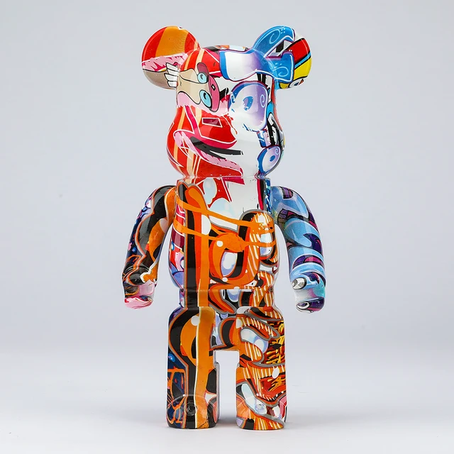 Figurines For Interior 28Cm Bearbrick  400% Be@rbrick  Games Home Decoration Desk Accessories Luxury Living Room Decoration New X-14