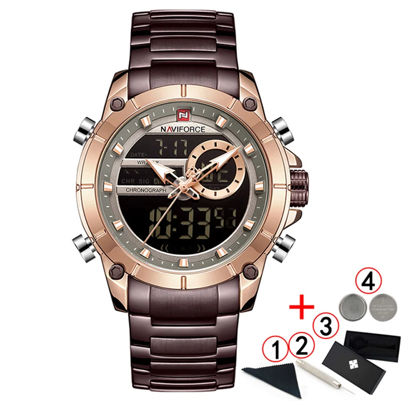 Relogio Masculino NAVIFORCE мужские часы Лидирующий бренд Роскошные спортивные военные