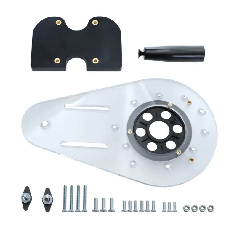 Universal Woodworking Milling Base Electric Engraving Trimming Machine Flip Board Bottom Plate Slotting Trimming Hole Locator