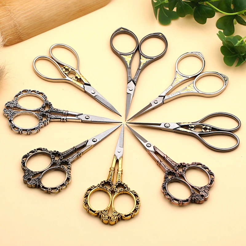 

Retro Scissors Antique Thread Cutter Vintage Scissors Embroidery Cross Stitch Sewing Stainless Steel Scissors Tailor Scissors