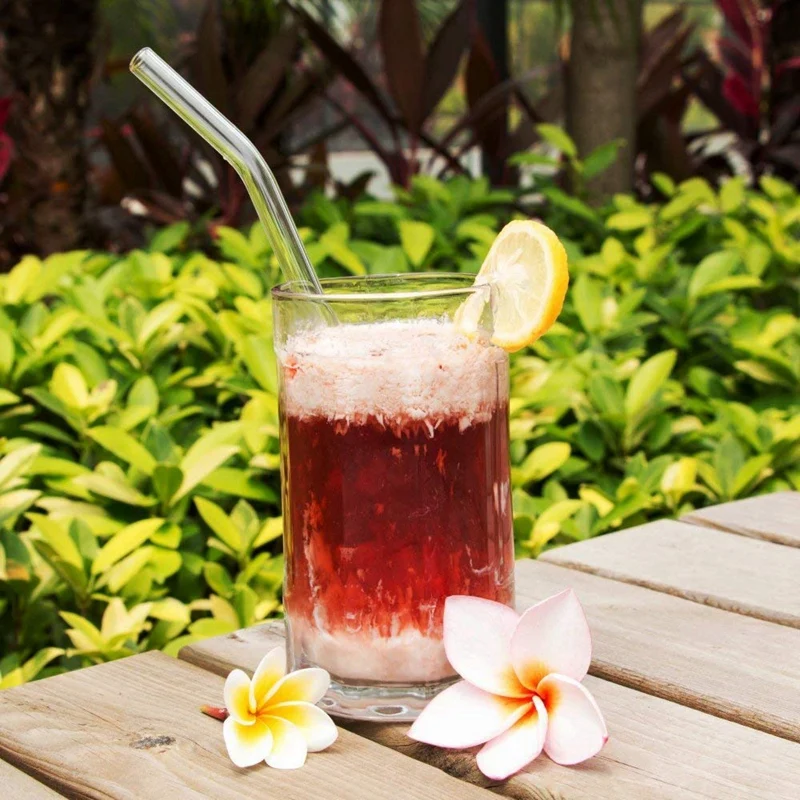 Glass Straws Straws Reusable Straws Healthy, Reusable, Eco Friendly, 4 Pack with Cleaning Brush