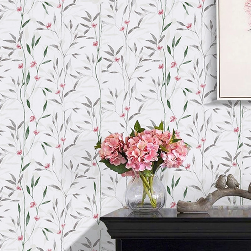 

Pastoral Style Art Floral Self-adhesive Wallpapers Bathroom Bedroom Vinyl Home Decorn Door Table Furniture Renovation Stickers