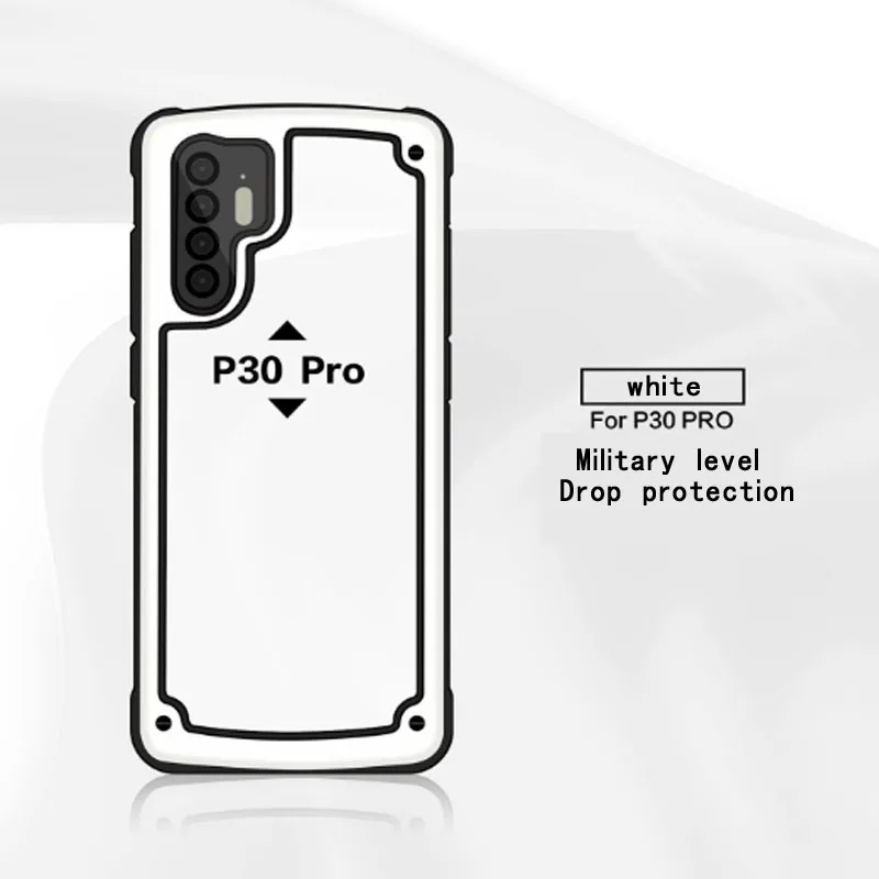 Weloan для huawei P30 PRO LITE MATE20 Y6 7 8 9 NOVA3 P Smart Z подушка безопасности, защита от падения, Прозрачный Акриловый чехол из ТПУ - Цвет: white