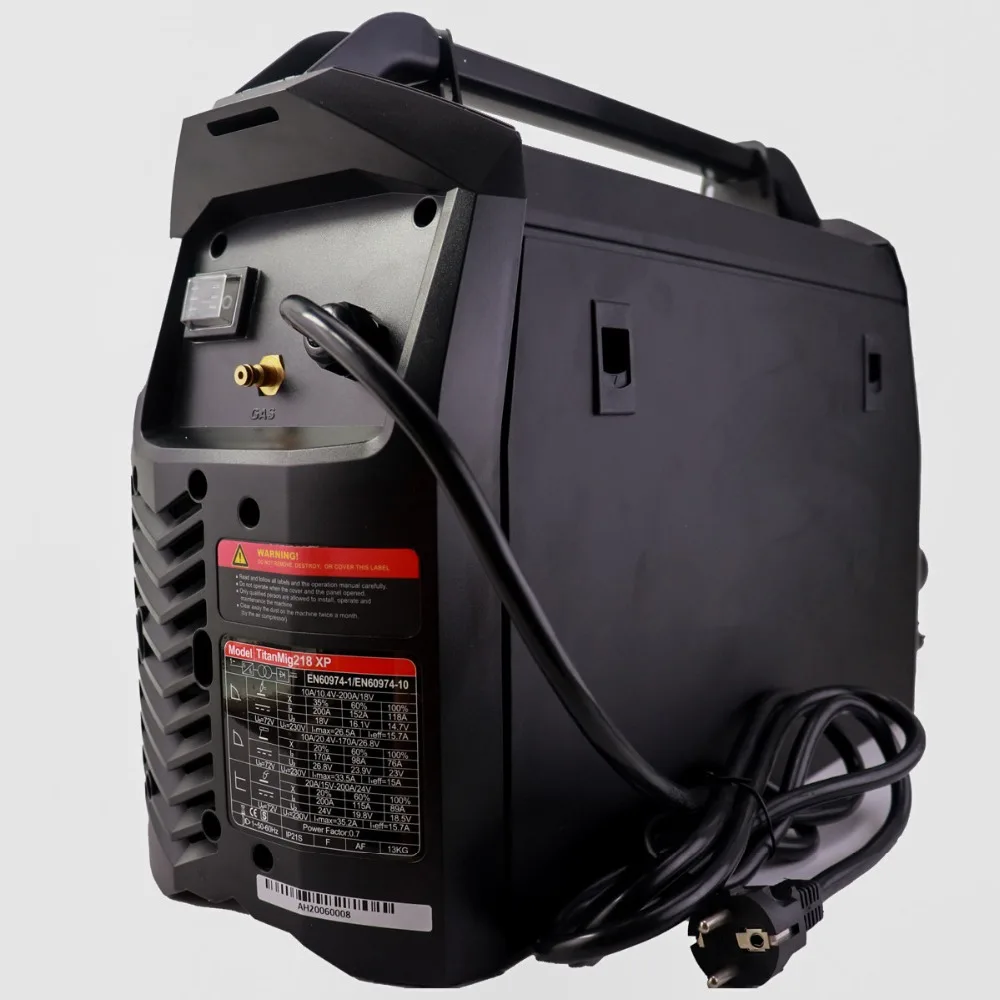 Equipo de soldadura multifunción 200A, soldador sinérgico digital TIG MMA MIG para soldadura de aluminio acero inoxidable