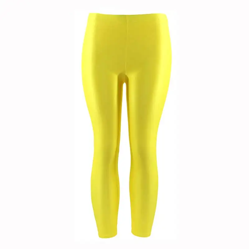 zyia leggings Women 1PC Popular Trousers Leggings Large Size Solid Color Pant For Girl Casual Elastic Fluorescent Spandex Shiny 2020 New lululemon align leggings