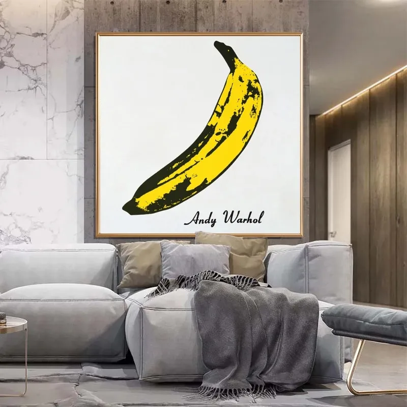 Canvas Painting Andy Warhol Banana Picture Classical Posters And Prints Wall Pictures For Living Room Study Interior Home Decor Painting Calligraphy Aliexpress