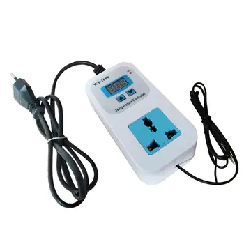 

110-220V Smart Digital Thermostat Regulator Temperature Controller Socket Outlet Suitable for Refrigerator Industrial Chiller