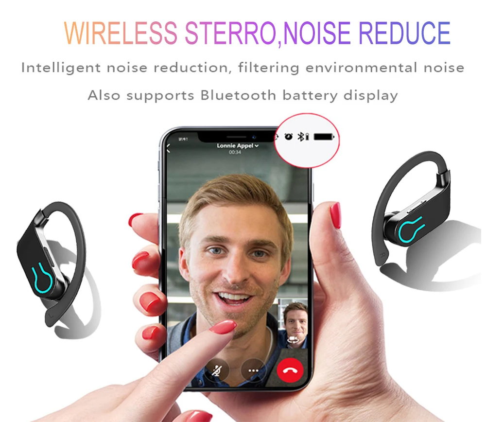 Bluetooth TWS In наушники с ушным вкладышем стерео Беспроводные водонепроницаемые наушники с зарядным устройством для iphone