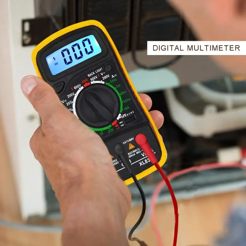 

Multifunctional 1999 Word Digital Multimeter Electronic Meter Mini Portable Multimeter XL830L Durable Useful Supplies