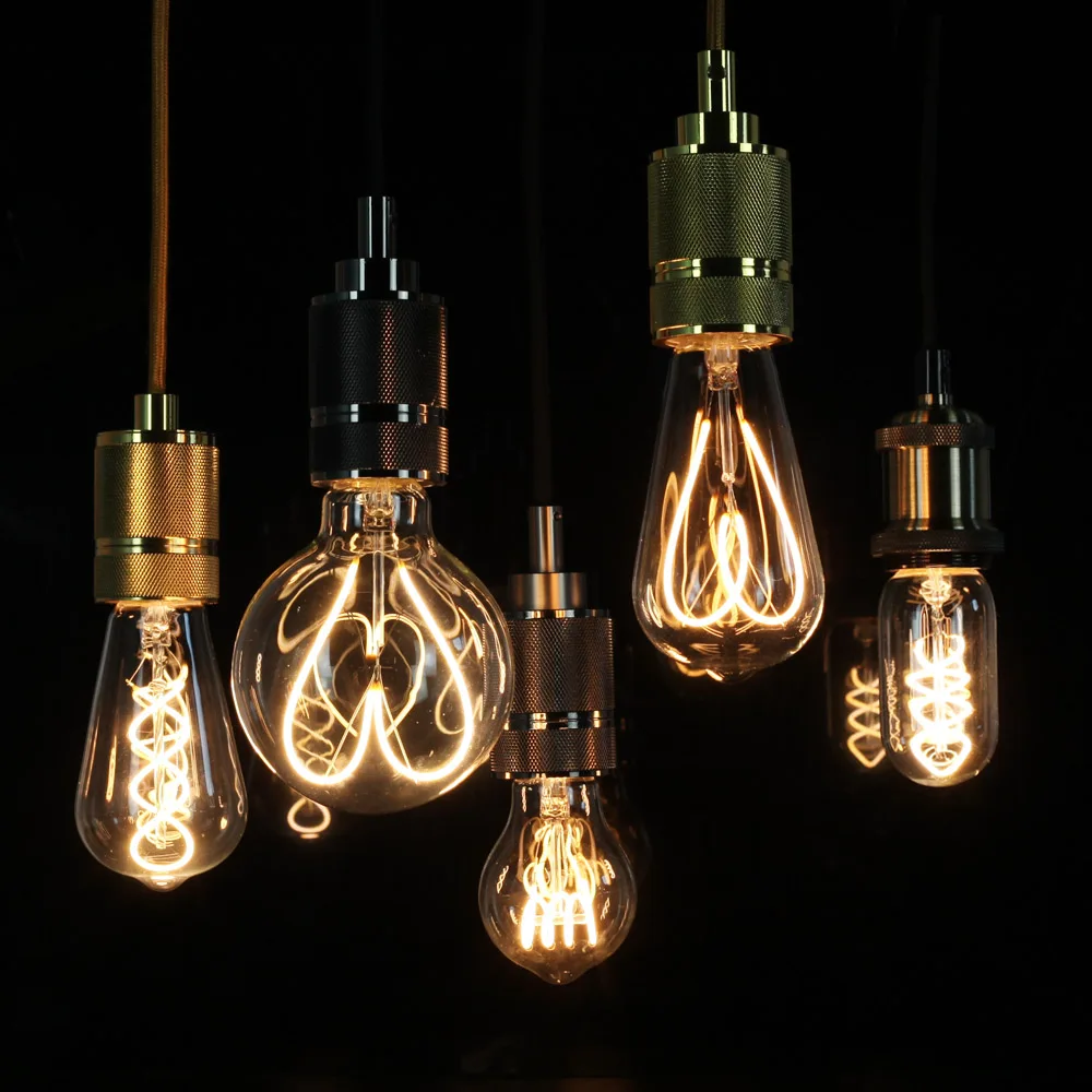 

Vintage Led Light Bulb E27 Dimmable 220V 2700K Warm White Mood Lamp Home Decoration Big Bulb Filament Edison Lamp
