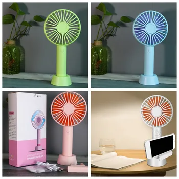 

Portable Hand Fan For Travelling Outdoor Office Creative Macaron Powerful Rechargeable Cooling Fan