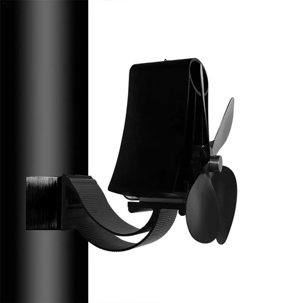 Черный 3 Лопасти вентилятор для печи, работающий от тепловой энергии бревна деревянная горелка Ecofan тихий черный Домашний Вентилятор для камина эффективный тепловой Эко Плита Верхний вентилятор