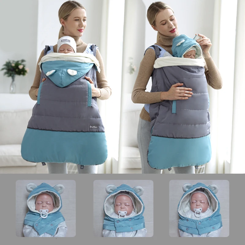 Soboba Baby Carrier Cover эргономичный толстый ветрозащитный бандаж для беременных плащ с капюшоном плащ мантия уровень зимние переноски пальто