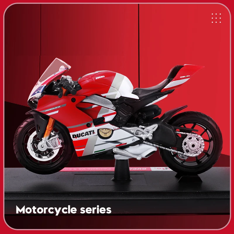 Maisto 1:18 Ducati Panigle V4 S Diavel Kawasaki Ninja H2 R  Motorcycle Model Toys  Collectible Hobbies