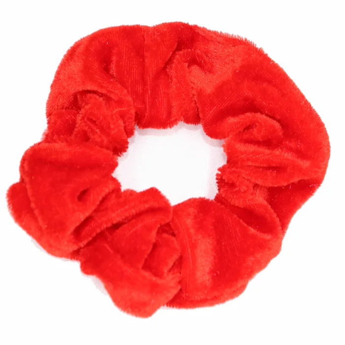 KnittedVelvet-Red Новое поступление, женские зимние Бархатные резинки для волос, аксессуары для волос, Женский держатель для конского хвоста - Цвет: KnittedVelvet-Red