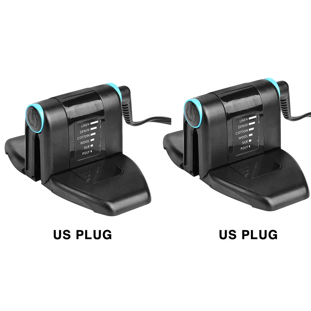US PLUG 2pcs 2 шт./компл. ЕС/штепсельная вилка американского стандарта складной Портативный железа компактный Touchup идеально складной паровой утюг мини отпариватель для одежды воротник 110V 220V - Цвет: US PLUG 2pcs