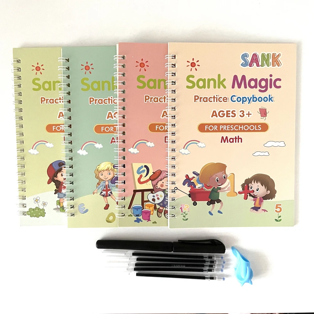 Alphabet Drawing Math Number Reusable Handwriting Calligraphy Sank Magic Practice Copybook For Kids Aliexpress Mobile