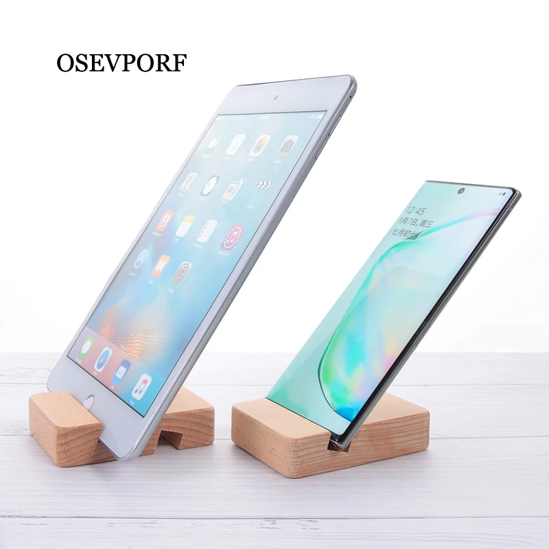 

Wooden Double Slot Mobile Phone Holder Universal Stand for iPhone 11 XS X 8 Phone Stand for Samsung S10 9 Tablet Stander Bracket