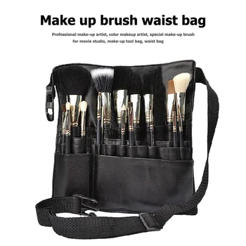 

22 Pockets Makeup Brush Waist Bag Compact and Portable Carry Convenient Large Capacity Cosmetic Pens Tool Holder Pouch