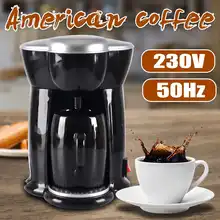Warmtoo, 230 В, 300 Вт, американская кофеварка, автоматическая машина, мини, для использования, удерживает капельного типа, Кофеварка, чай, машина двойного использования