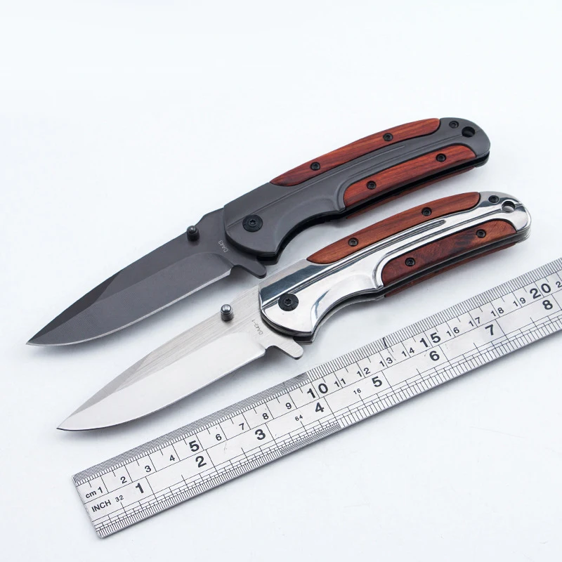 Hot Brand Hunting Folding Knife EDC Combat Rosewood Handle Camping Survival Knives Pocket Outdoor Hunting Knife EDC Tool