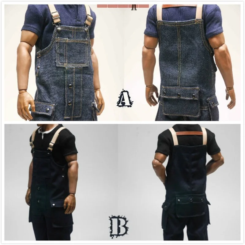 

1/6 Scale CUKE TOYS MA-013 Male Overalls Shirt Clothes Set for 12" Action Figure Doll For Collection In Stock