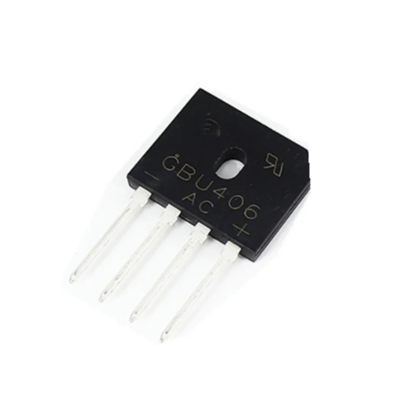 10pcs/lot GBU406 GBU408 GBU410 GBU606 GBU608 GBU610 GBU806 GBU808 GBU810 GBU1010 GBU1510 GBU2510 Bridge Rectifiers voltage rectifying device