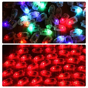 

Practical Boutique 10pcs Mini Small LED Lamps Flash Balloon Light No Lines Luminous Lantern for Latex Balloons Paper Lanterns Ch