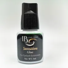 Корейский клей IB чувствительный клей Быстросохнущий индивидуальный клей для наращивания ресниц Черная крышка 5 мл/бутылка