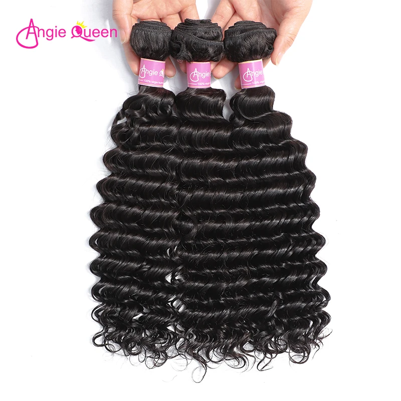  Deep Wave bundles Brazilian Hair bundles Remy Hair bundles Weaves 100% human hair bundles weft 3 bu