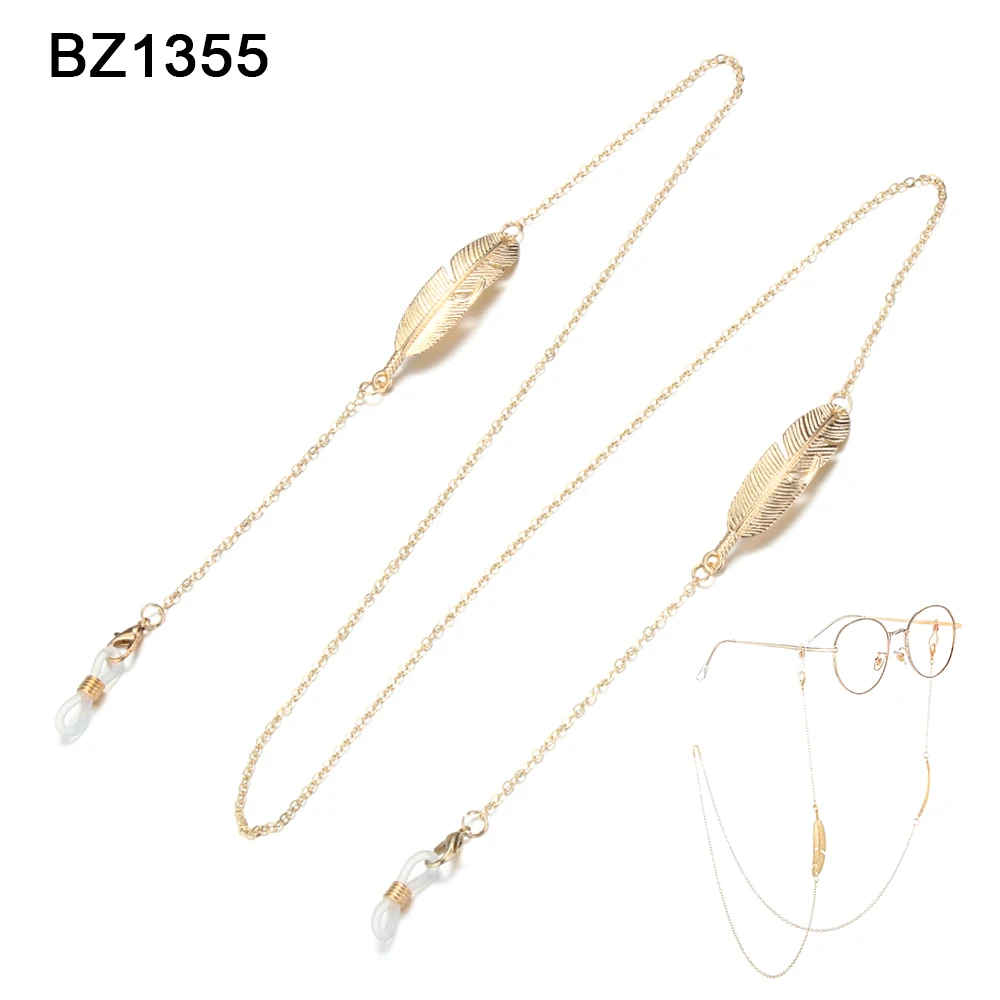 BZ1355 1 шт., модная Нескользящая металлическая цепочка для очков, держатель для очков, ожерелье для чтения, шнурок для очков, шнуры для очков, держатель для очков - Цвет: BZ1355