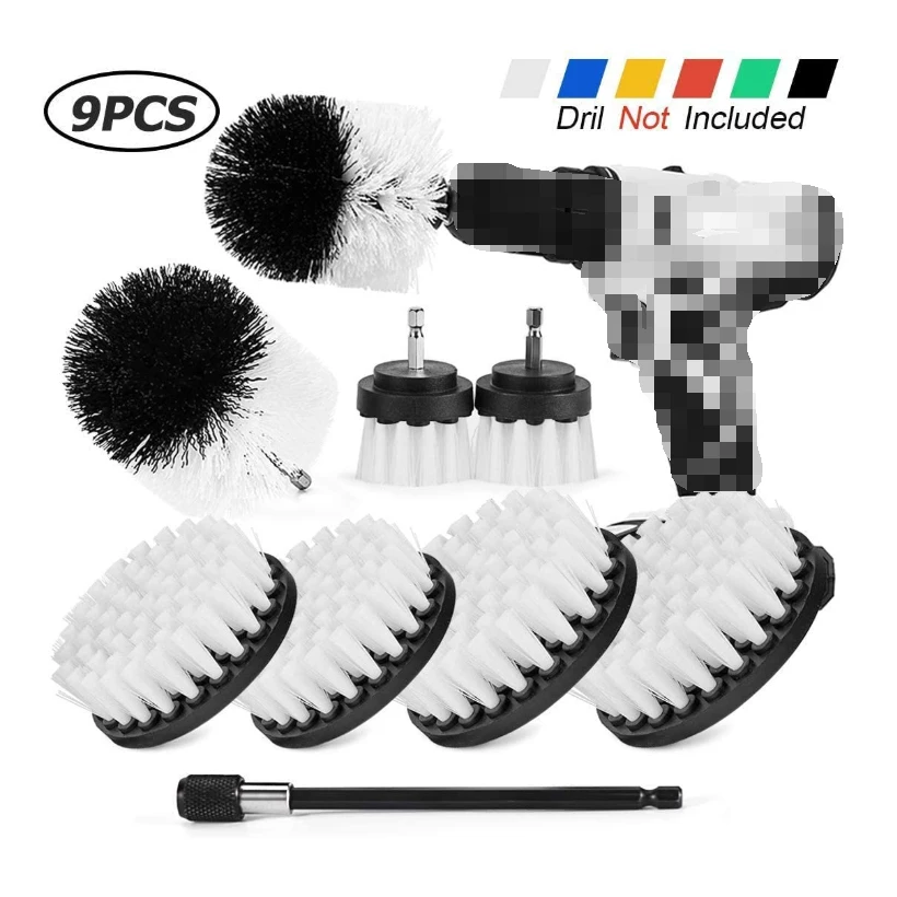Brush-Accessories Drill-Brush Shower-Cleaner White Scrub Household