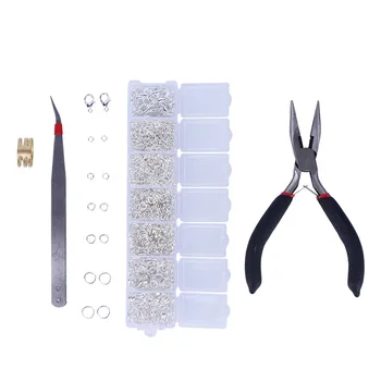 

Jewelry Making Tools 14 Characters Lobster Deduction Ear Hook Extension Chain Circle Combination Set Suit DIY Accessories