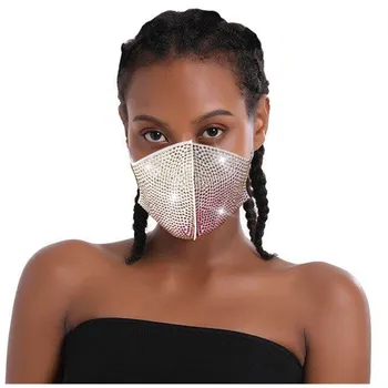 

Fashion Diamonds Face Masks Reusable Face Nose Mouth Cover Adjustable Dust Proof Pollution-proof Mouth Mask Mascarar Mascarillas