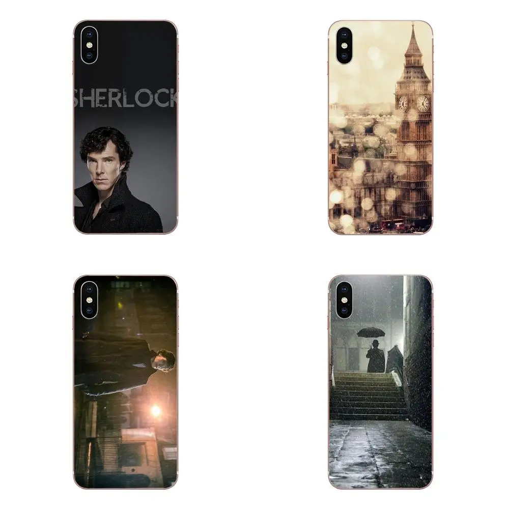 Sherlock отличного качества на новый год под дождем для Galaxy J1 J2 J3 J330 J4 J5 J6 J7 J730 J8 2015 2016