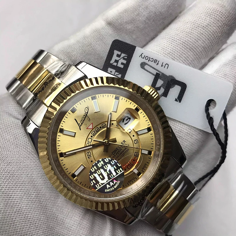 

2020 Business Luxury Brand Watch men automatic self-wind U1 factory sapphire glassall sub dials works AAA