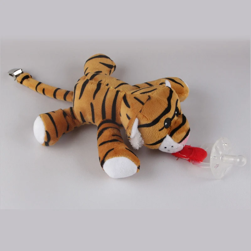 Baby Pacifier Chain Clips Newborn Plush Animal Toys Soother Nipples Holder (not include Pacifier)