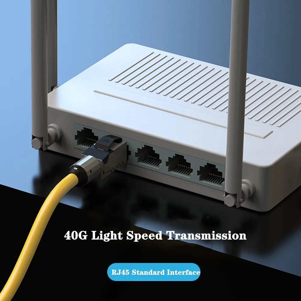 RJ45 Connector Cat8 40Gbps/2000MHz Synchronous