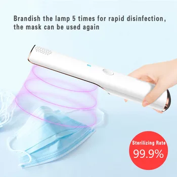 

1PCS Portable LED-Ultraviolet Disinfection Stick Mask Germicidal Lamp Ultraviolet UV Sterilizer Light Tube Bulb Disinfection