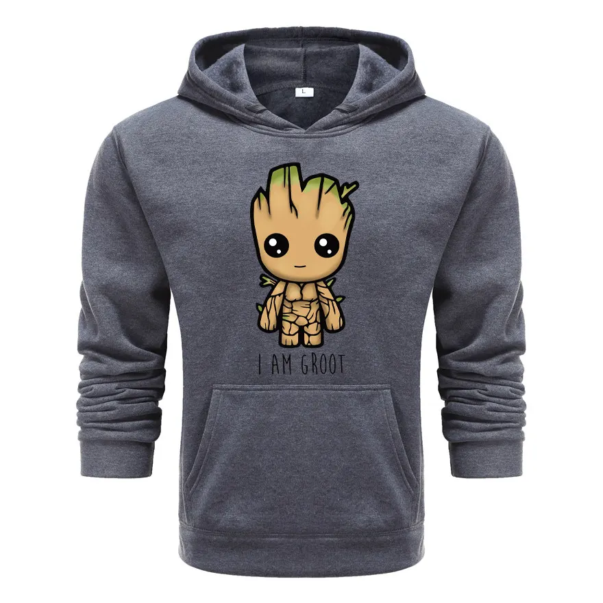 Hip-Hop Hoodie Groot Harajuku Streetwear Moda Casual Com Capuz Nova Moletom Jaqueta-De-Pul