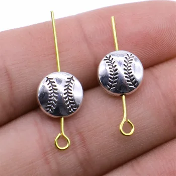 

Wholesale Jewelry Lots Antique Silver Color 10mm Tennis Hole Flat Beads Metal Charms Metal Craft 120 Pieces