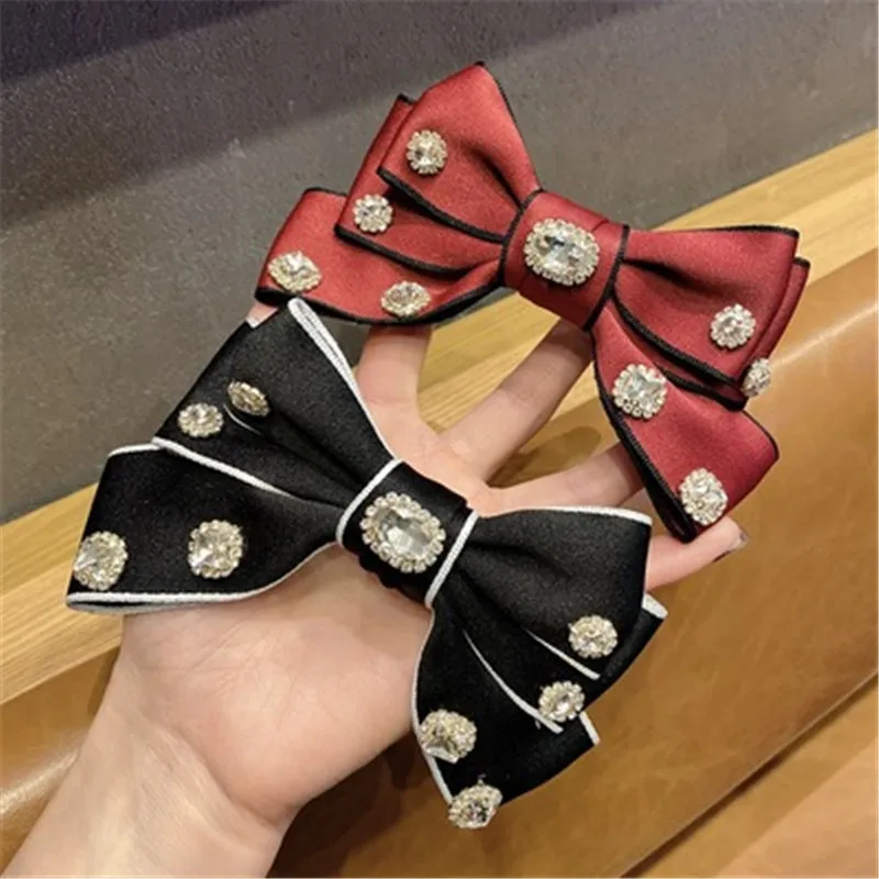 Barrette For Women Girl Rhinestone Crystal Pearl Big Hair Clip Hairpin Bow Knot Geometric Flower Head Accessories Wholesale |