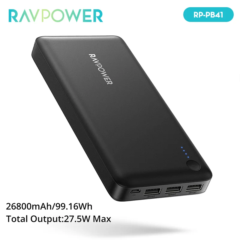 RAVPower Xtreme 26,800mAh PD Portable Charger RP-PB058 B&H Photo