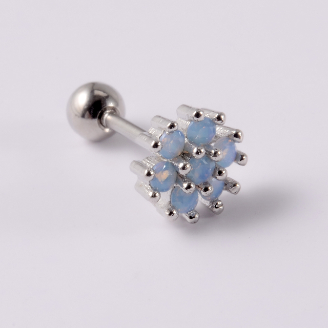 Surgical Steel CZ Cute Butterfly Ear Studs Cartilage Helix Lobe Conch Piercing Earring For Girls Gift Body Piercing Jewelry