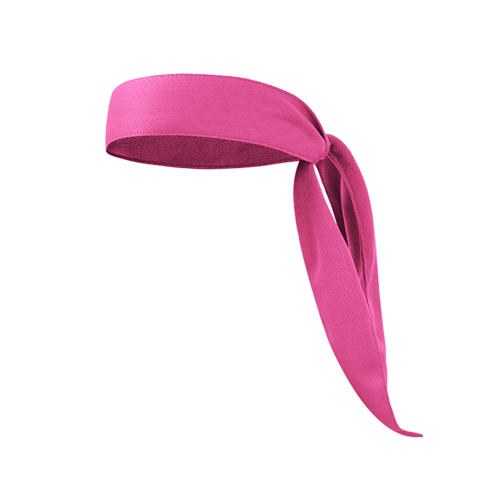 Hot Pink Эластичный Спортивный Напульсник для бега, тенниса, фитнеса, влагоотводящей повязки на голову Y51D - Цвет: Hot Pink
