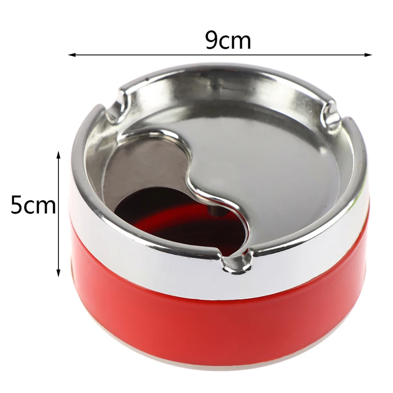 Detachable Rotatable Lid 360 Degree Free Rotation Stainless Steel Corrosion Resistance Cigarette Ashtray