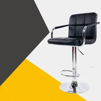

Backrest chair lift bar chair modern minimalist bar high stool home bar stool bar chair high chair rotating lift Chairs