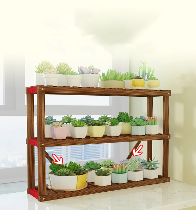 

Solid Wood Bay Window Desktop Double-deck Balcony Landing Type Province Space Small-scale Windowsill Exceed Narrow Flower Rack