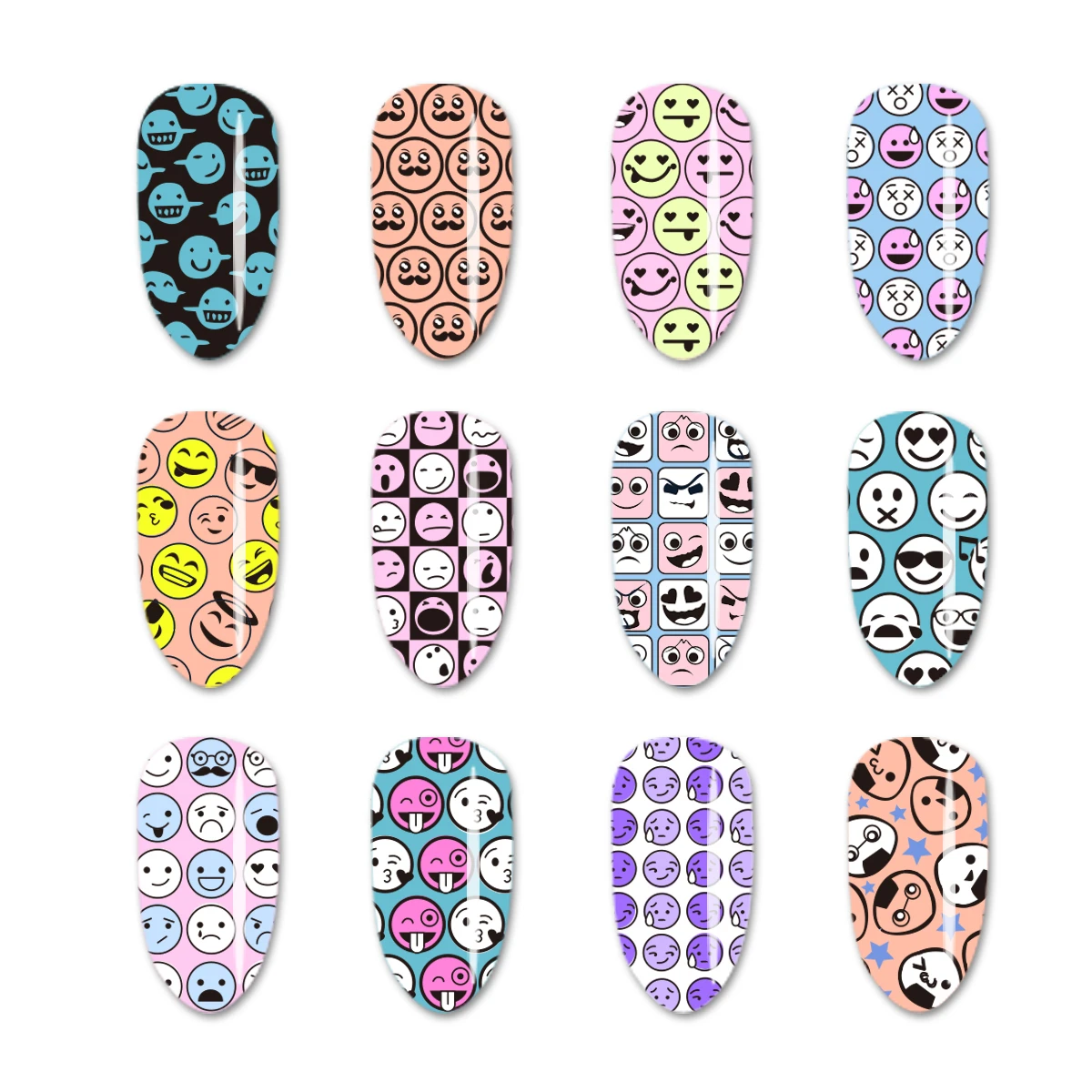 

Stamping Plates Beautybigbang Nail Art Accessories Funny Smile Face Expression Image High Quality Stamping Template Mold XL-083